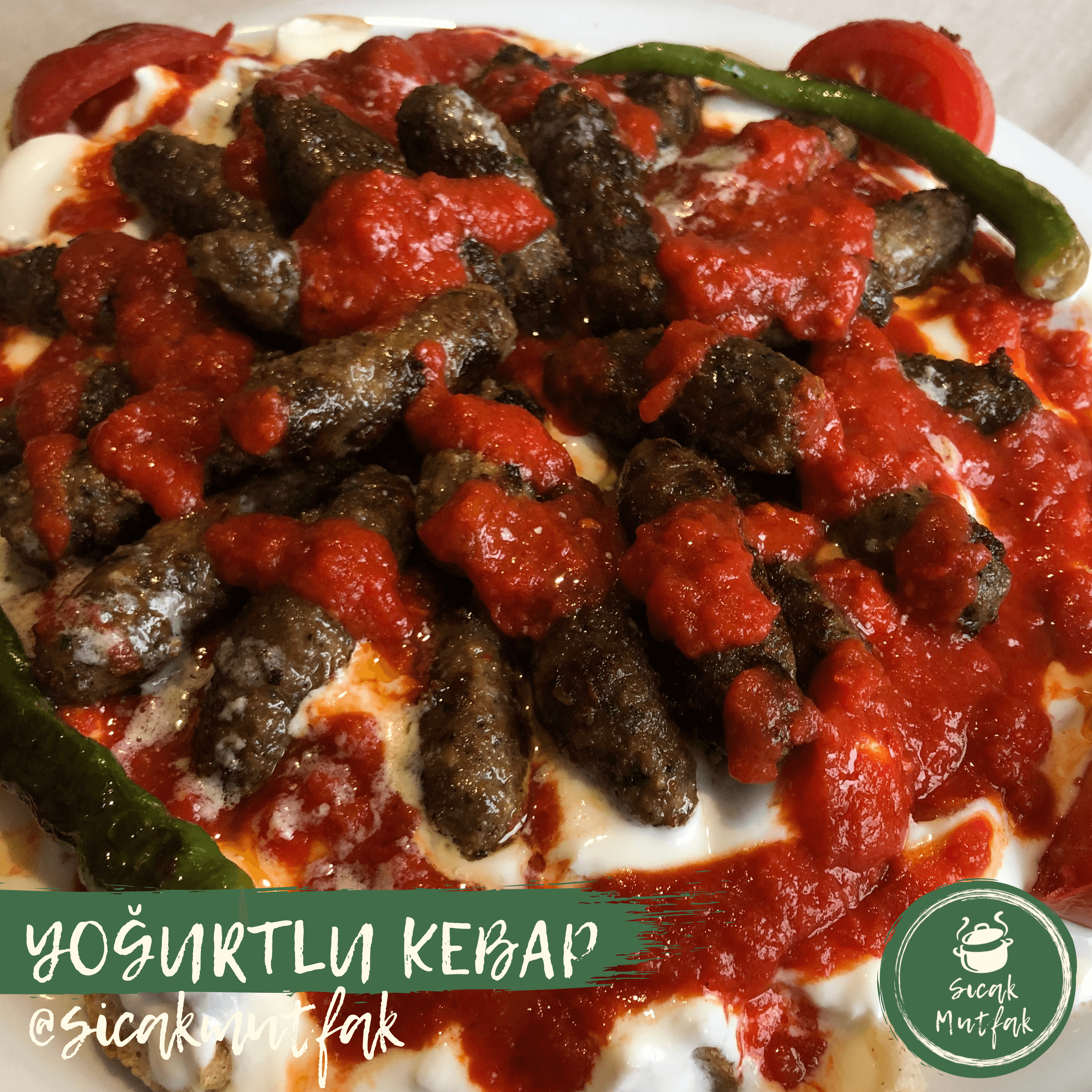 Yoğurtlu Kebap (Pideli Köfte)